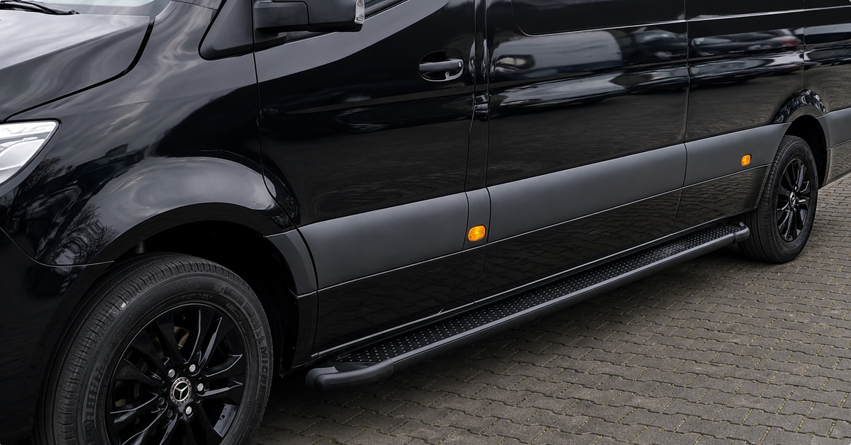 Mercedes Sprinter W907 marchepieds latéraux noir mat