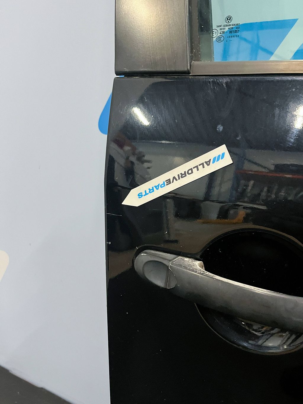 Voorportier rechts Volkswagen Caddy zwart 2K0831056B