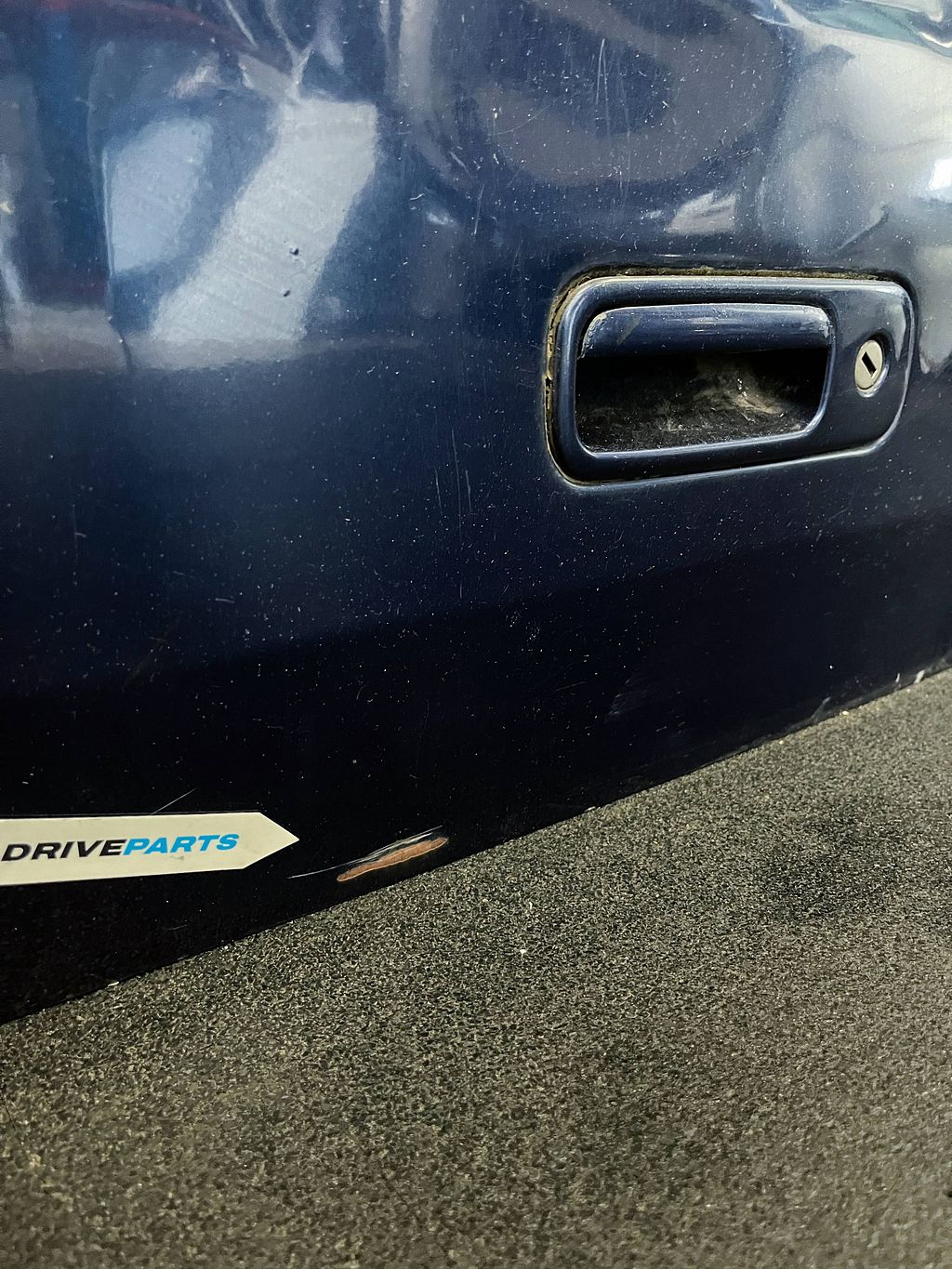 Achterklep Volkswagen Transporter T5 LD5Q blauw 7E0827025F