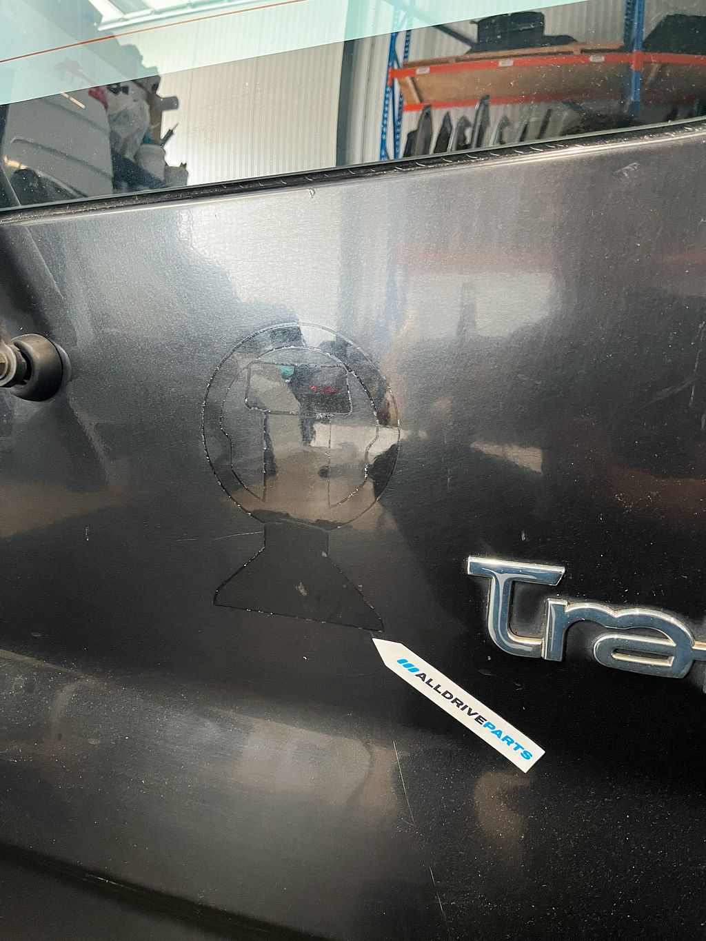 Achterdeur rechts voor Renault Trafic TED68 zwart 7751472225