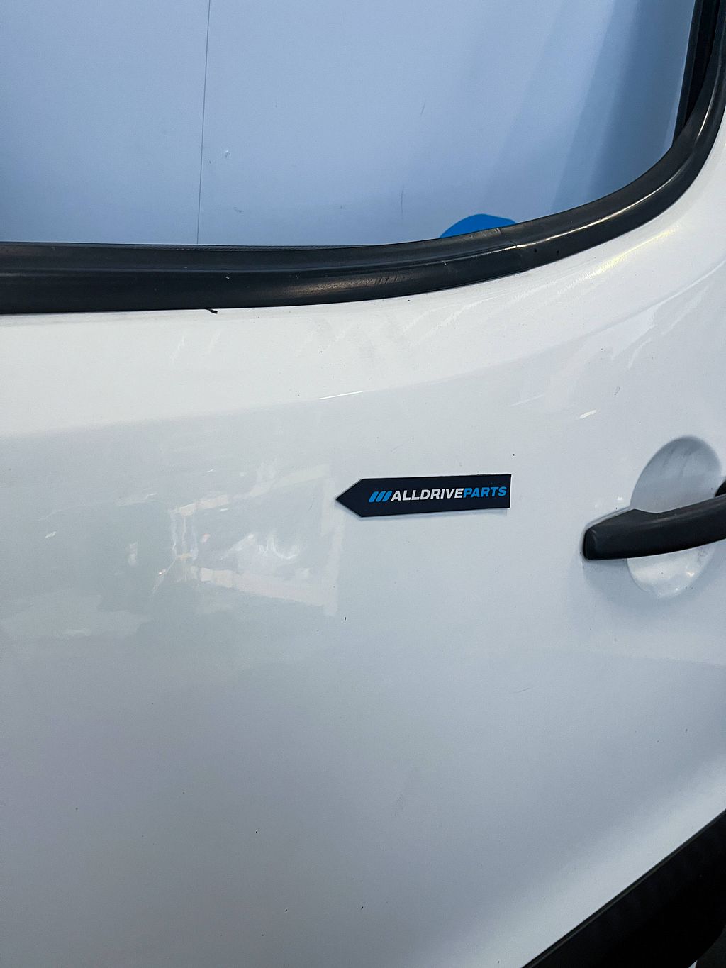 Voorportier links voor Peugeot Partner wit EWP 9002Z3